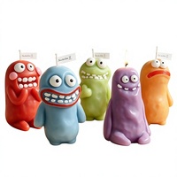 Bougie parfumée artisanale en cire de paraffine, figurine monstre mignonne, cadeau créatif, cadeau d'anniversaire, souvenir, bougie aromatique personnalisée transfrontalière