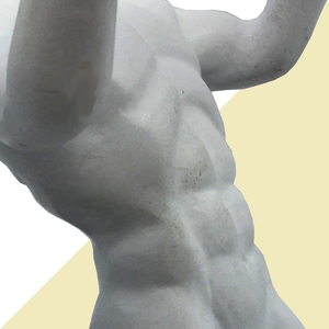 JR-1234 WHITE Top Quality Resin Stationery Office Kneeling Man Pen <b>Stand</b> For Home Decorating - Product Image 3