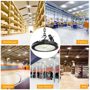 High Ceiling Fixture UFO <b>LED</b> High Bay 240W Wattage Selectable 90° US Warehouse - Product Image 5