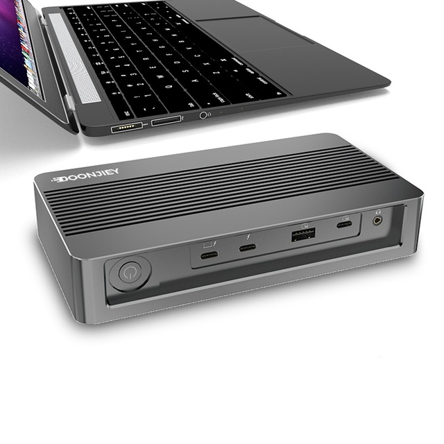 Thunderbolt 4 40 Gbps PD 100W USB 4.0 3.2 & 3.1 Type C Hub 12-in-1 Intel Certified Multi-Docking Station in Stock