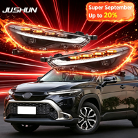 Projecteur LED JUSHUN pour Toyota Corolla Cross 22-26, phares à lentille LED améliorés, luminosité accrue de 200%