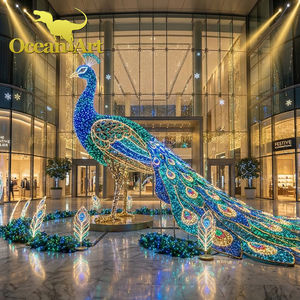 Lanterne de festival Diwali et Thanksgiving City Shining, lumières LED colorées, thème animal personnalisé, étanche, à piles, en acier, best-seller - Product Image 5