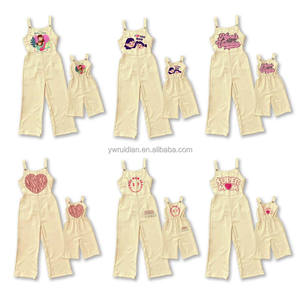 RD bretelle primavera ed estate abiti genitore-bambino graziosi pantaloni dritti Casual dolce dolce <span class=keywords><strong>madre</strong></span> e bambino - Product Image 6