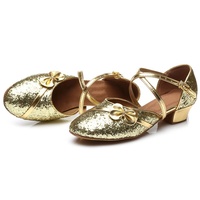 607 classique style brillant chaussures de danse enfants salle de bal chaussures de danse latine chaussures paillettes