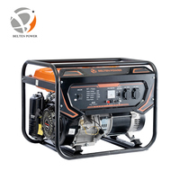 Générateur à gaz BT-7500G11 220V 380V 5KW Démarrage à distance Refroidissement par air 4 temps Réservoir de carburant 25L Silencieux Alternateur 100% cuivre