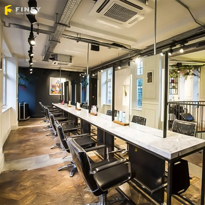 आधुनिक सौंदर्य सैलून सोफे कमरे में रहने वाले फर्नीचर नाई की दुकान सजावट के लिए नाई की दुकान इंटीरियर डिजाइन