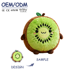 Tùy Chỉnh Thực hiện Dễ Thương Nhồi Bông Sang Trọng Sofa Gối Đào Táo Gối Vui Trái Cây Đồ Chơi Sang Trọng - Product Image 2