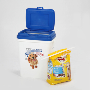 Promoción Contenedor de almacenamiento de alimentos para mascotas de tapa hermética de plástico - Product Image 4