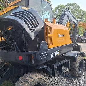 Excavatrice sur chenilles hydraulique Hyundai 60VS d'occasion avec moteur diesel, capacité de 6 tonnes, excellentes performances, prix avantageux, à vendre - Product Image 4