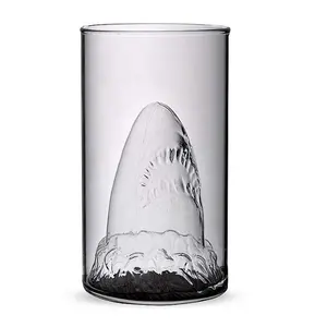 Glas Dieren Cups Glaswerk/Shark Vorm Bier Cup/Grappige Bierglas Mok Moderne Bar Drinken Bier Bril