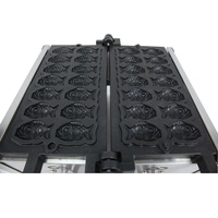 Prix usine Snack équipement 110v 220 volts crème glacée 14 forme de poisson bulle Commercial gaufrier gaz Taiyaki Machine