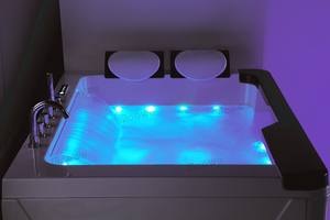 Grande <span class=keywords><strong>baignoire</strong></span> à remous avec cascade, lumière LED, luxe, massage sexuel, baignoires à hydromassage, <span class=keywords><strong>panneau</strong></span> de commande numérique, <span class=keywords><strong>baignoire</strong></span> acrylique pour 2 personnes - Product Image 4