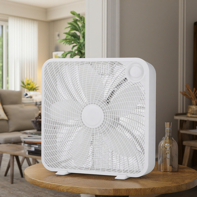 20" Box Fan Electrical Portable Desktop Tabletop Electrical Boxes Fan Table Fan With Strong Wind