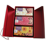 Boîtes en carton personnalisées avec logo, emballage de luxe, revêtement UV, laminage mat, gaufrage, doublure en éponge recyclable, cadeau de thé aux fleurs