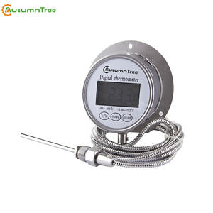 1% <span class=keywords><strong>Pt100</strong></span> Digitale Bimetaalthermometer 4 ''Display Roestvrijstalen Sonde Industriële Temperatuurdrukmeter Oem Odm Ondersteund - Product Image 3