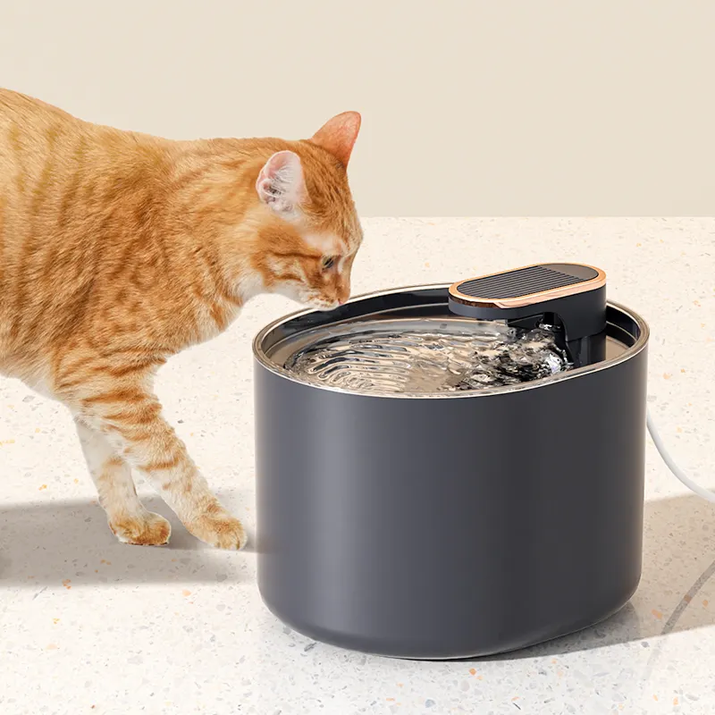 Cor preta Novo Design Pet Flutuante Tigela De Água Gato E Cão Sem Derramamento Tigela De Alimentação De Água