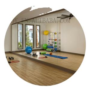 Revêtement mural en verre miroir <span class=keywords><strong>pour</strong></span> salle de sport avec dos de sécurité, bord poli plat <span class=keywords><strong>pour</strong></span> les applications de salle de sport, de fitness et de studio de danse - Product Image 1
