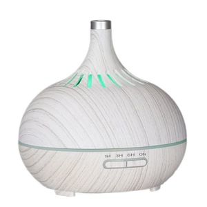 Diffuseur d'huiles essentielles mini 0,5 L en bois blanc grainé avec lumière LED et fonction de minuterie pour l'aromathérapie transfrontalière - Product Image 3