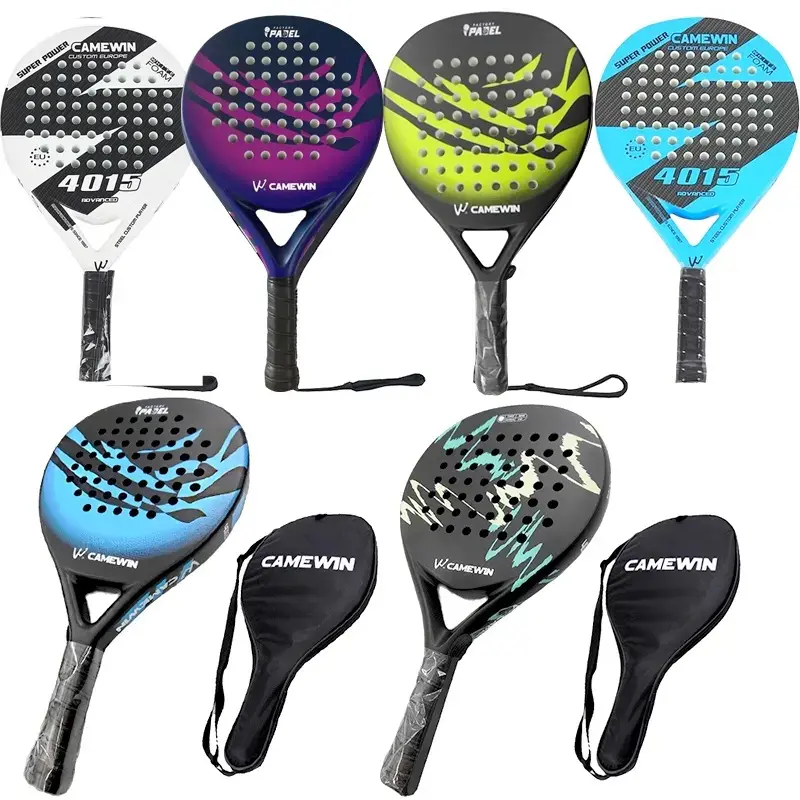 Kaiwei Blue and White Beach Appearance Beautiful Sports Board Tennis Racquet 50% Carbon Manufacturer Sales