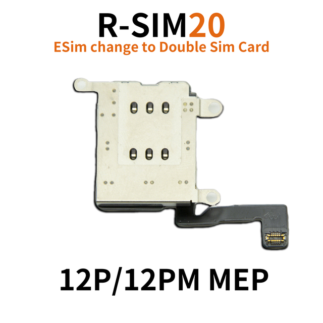 Unlov Mobile Phones Spare Part SIM Card Reader Connector Flex Cable for iPhone 15/14/13/12 Pro Max/Mini Plus (Plastic)