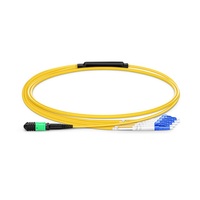 Cable de Fibra Óptica MPO-Buchse a LC-UPC de 8 y 12 Núcleos, Dúplex LC, Monomodo, con Conector Fanout MTP, Cable Troncal LWL
