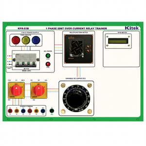 Relé de Protección Contra Sobrecorriente Monofásico KITEK KPR-03B, Equipo Educativo para Entrenamiento - Product Image 1