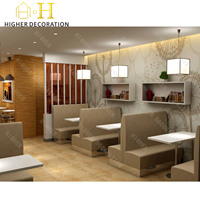 Diseño de Barra de Bar Comercial de Lujo, Muebles de Panadería Modernos de Madera, Vitrinas Personalizadas para Cafetería