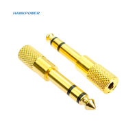 6.35mm 1/4 "mâle à 3.5mm 1/8" adaptateur audio femelle 6.35 à 3.5 Jack convertisseur de connexion stéréo pour Microphone