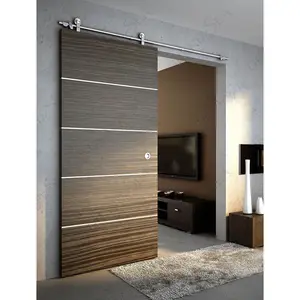 Grandsea Best Selling Modern Sliding Solid Wood Barn Door For Home Interior Insulated Wooden Barn Doors For Houses
