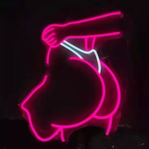 Enseigne au néon LED personnalisée rose sexy pour <span class=keywords><strong>femme</strong></span> avec bandes LED pour la publicité dans les bars, les hôtels - Télécommande, alimentation CA - Product Image 1