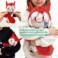 Peluche personnalisée de personnage de dessin animé, figurine d'anime, jouet en peluche, vêtements sur mesure, vente en gros, peluche douce de collection, cadeau