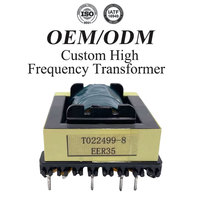 Transformateur Flyback Haute Fréquence EER35 OEM Personnalisé à Noyau de Ferrite, Alimentation à Découpage SMPS 220V 12V 24V pour Chargeur de Pilote LED