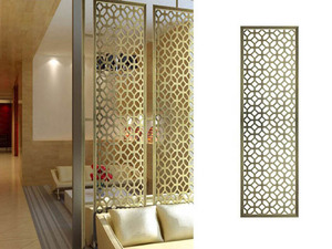 Écran et diviseur de pièce en acier inoxydable découpés au laser pour la décoration de la maison de la villa et du salon. - Product Image 4