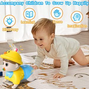 Nouvel arrivage bébé jouet rampant bébé poupée rampante électrique tout-petits apprendre jouets d'escalade poupée tactile avec sons et lumières - Product Image 2