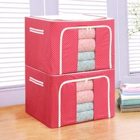 Boîte de rangement grande capacité 66l, boîtier organiseur de stockage pour vêtements, vente populaire