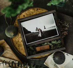 Vintage Wood <strong>Keepsake</strong> <strong>Memory</strong> Engraved Gift <strong>Box</strong> USB <strong>Box</strong> Wedding Gift Photo <strong>Box</strong> with Sliding Lid - Product Image 4