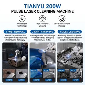 Grabador y Limpiador Láser Pulsado Portátil de 200W, Sin Daños al Sustrato - Product Image 3