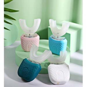 Brosse à dents électrique automatique en silicone pour enfants et adultes, blanchissante, de type U, 360 degrés - Product Image 2
