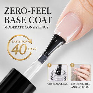 Base de gel à tenue 40 jours sans HEMA, TPO, TMPTA, en résine naturelle, forte adhérence, sans impuretés, gel UV Soak Off pour les commandes de marques de salons - Product Image 6
