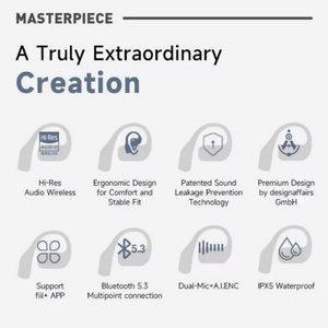 FIIL GS <b>Wireless</b> BT Earphones Noise Reduction APP Intelligent Control Long Endurance Ergonomics <b>PC</b> Gaming Sports Headset - Product Image 6