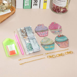 4/5Pcs DIY Đầy Đủ Khoan Đặc Biệt Có Hình Dạng Sơn Kim Cương Vòng Chìa Khóa Con Voi Keychain Quà Tặng Thêu Kim Cương Kim Cương Thủ Công - Product Image 4