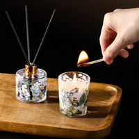 Difusor de Aromaterapia Botánica de Lujo Personalizado, Juego de Regalo de Velas Aromáticas, Cera de Soja Natural Ecológica, Decoración Navideña para el Hogar