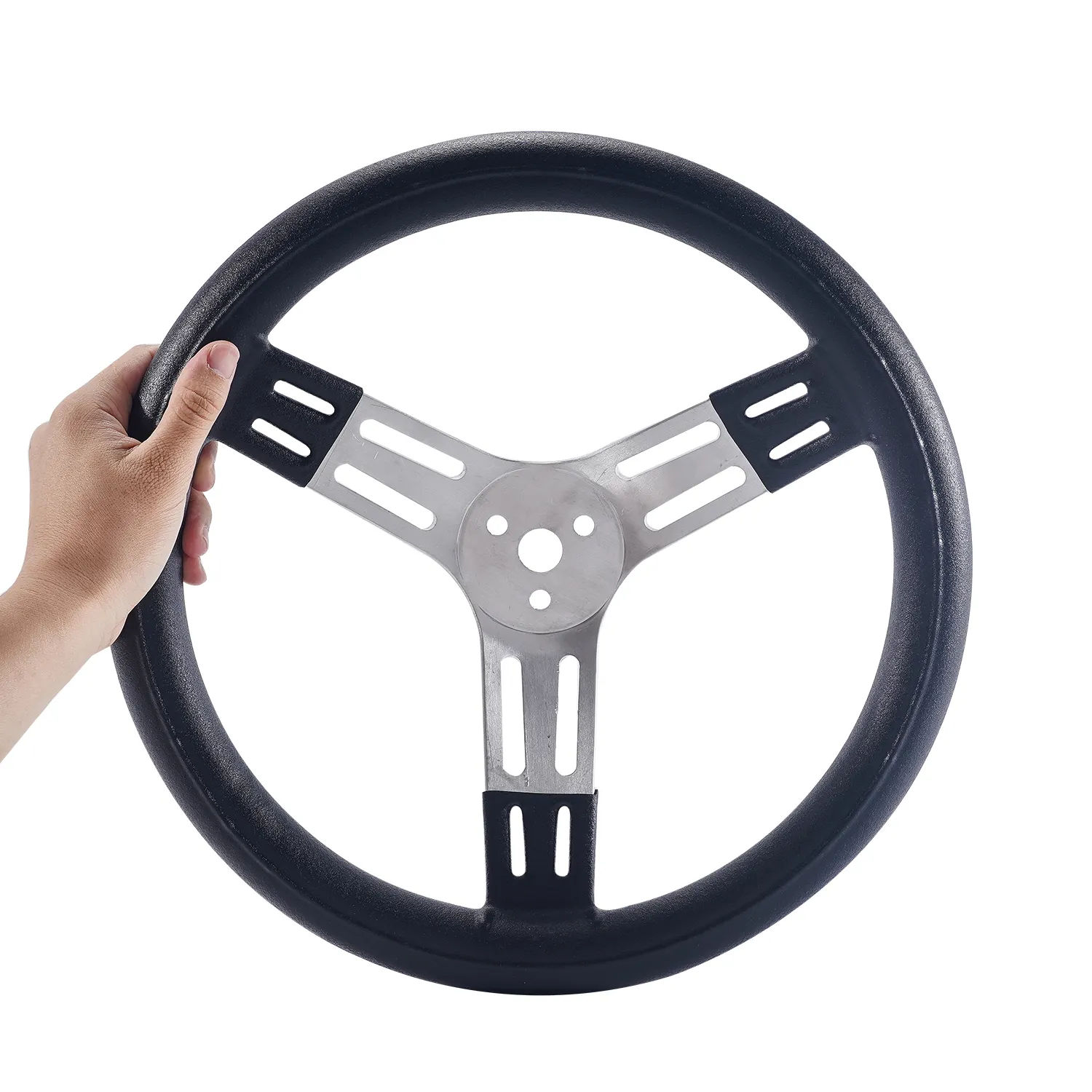 15 Inch 3 bolts Aluminum Steering Wheel  racing car parts