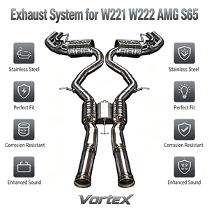 Sistema de escape de acero inoxidable Vortex Racing para Mercedes S65 AMG W221 W222, piezas de mejora de sonido. - Product Image 1