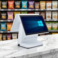Sistema POS Todo en Uno Yanchip YX-U6 de 15.6 Pulgadas con Pantalla Táctil Capacitiva Windows, Intel I5, 8G+128G, Caja Registradora