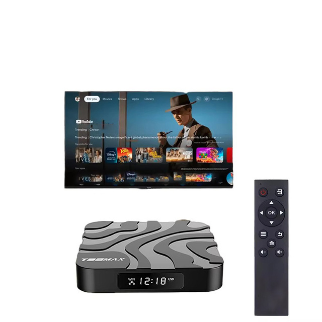 T95MAX 4K Streaming Set-top Box Quad-core Processor with 64GB Memory TV Box Media Playback Device