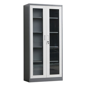 Estantería o muebles de oficina, armario de libros de acero/metal con puertas de vidrio, estándar <span class=keywords><strong>Bali</strong></span> ISO, muebles de sala de estar de Metal para el hogar - Product Image 4