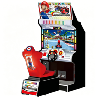 Nouvelle conception de simulateur de course automobile, écran LCD de 42 pouces, style Mario Kart, machine de jeu vidéo de course à monnayeur pour un joueur seul