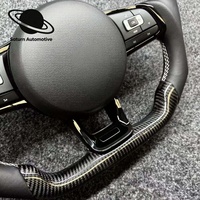 Volant en cuir vintage amélioré, adapté aux Volkswagen MK5 MK6 MK7 7.5 GTI GTD R Golf7 7R Passat Polo GTI CC Tiguan