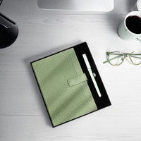 Carnet imprimé à couverture rigide Offre Spéciale le bureau Journal personnalisé Journal couverture souple affaires A5 Cahier en cuir PU avec poche